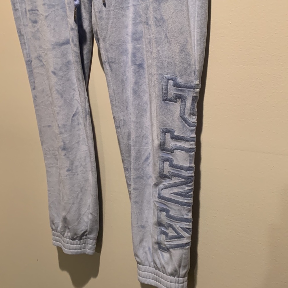 PINK Victoria’s Secret’s blue velour pants - Picture 9 of 13